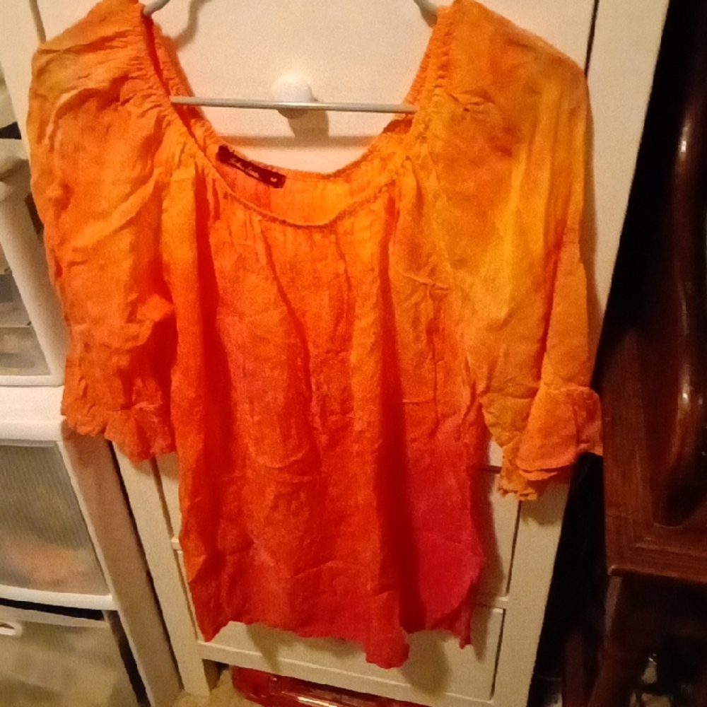 Orange Ombre Women's Top